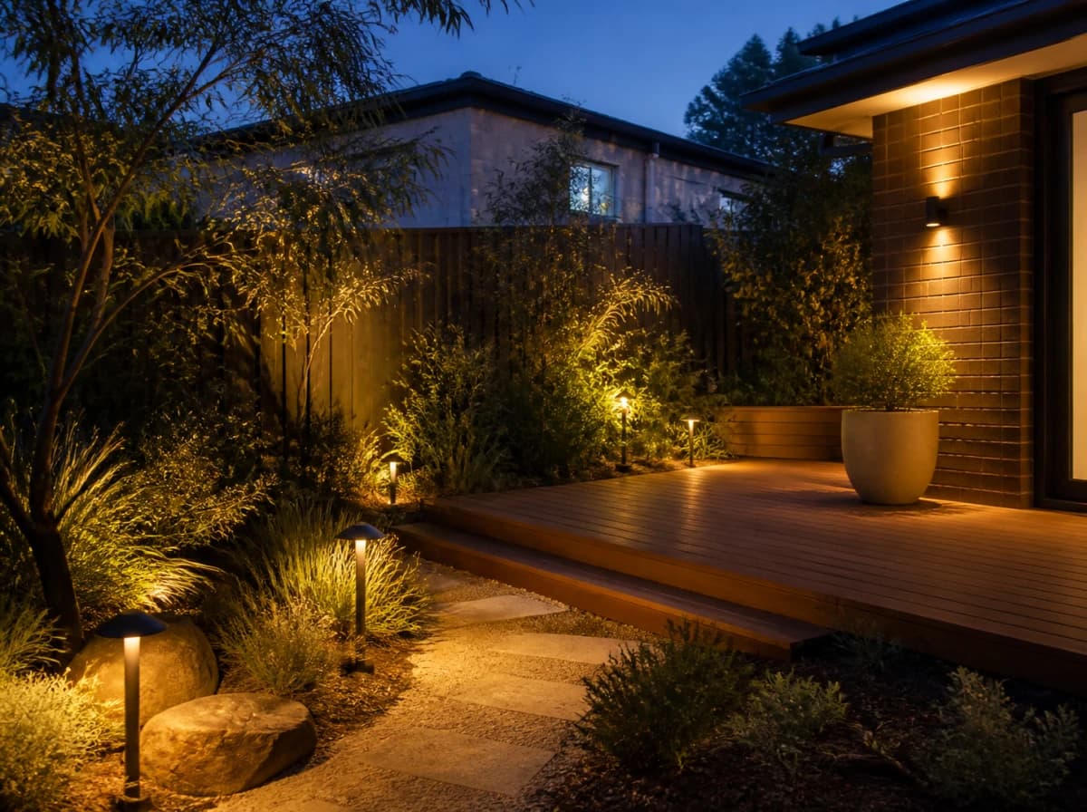 Outdoor Garden Lighting Installation Melbourne